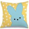 Colorful Bunny Patterns Pillowcases For Fun Pattern Cushion Cover Suitable For Sofa Bedroom Car Pillow Cover