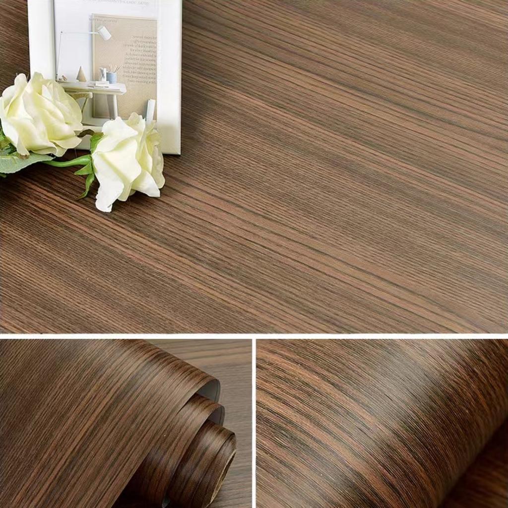 6M Waterproof Self Adhesive PVC Wallpaper Roll Furniture Cabinets Vinyl Decorative Film Wood Grain Stickers for Diy Home Decor
