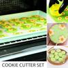 1Set Cupcake Cookie Cutter Multi Shapes Plastic Cake Mold for Family DIY Baking Activities