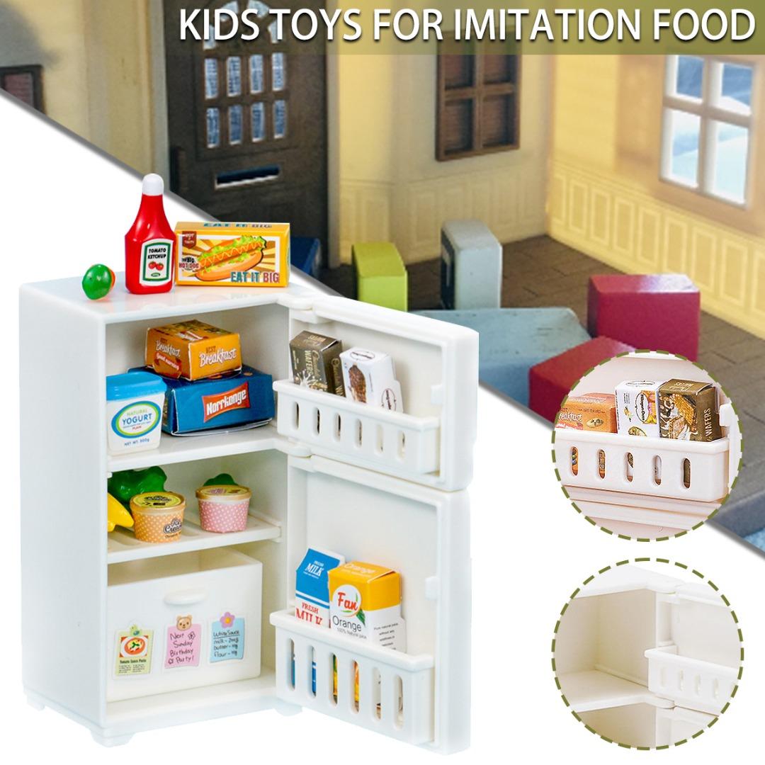 

PDTO 17 шт./компл. кукольный домик миниатюрная модель холодильника моделирование куклы еда детские игрушки
