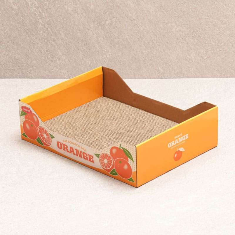[Pet] Orange Box Scratcher