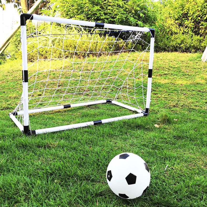 Portable Outdoor Sports Toy: Easy Assembly Large Plastic Football Goal Set
