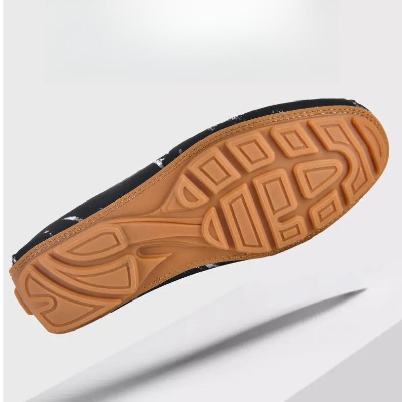 Herren Echte Leder Slipper Fahrerschuhe Bequem Weicher Boden Lässig Britischer Stil Frühling Sommer Atmungsaktiv Anti-Rutsch