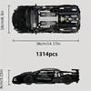1288pcs Limited Edition Black Supercar Building Blocks Set - Challenging Assembly with Opening Hood & Trunk
