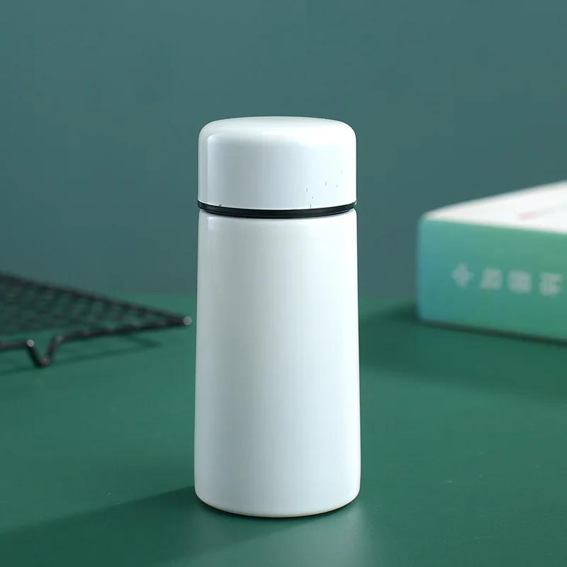 260/280ml Mini Pocket Thermos 304 Stainless Steel Vacuum Flask Small Portable Leakproof Insulated Water Bottle For Purse Bag