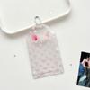 Portable PVC Photocard Holder Polka Dot Animal Ear Photo Card Protector Transparent Star Bus Card Holder For Credit Card