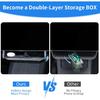 Under Screen Storage Box for Tesla Model 3/Y 2017-2025, [Hidden Design & More Privacy] Center Console Organizer Tray for Tesla Model 3 Y
