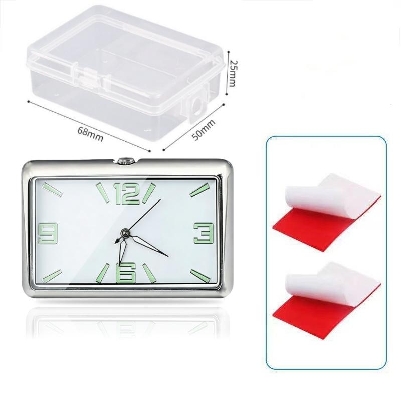 

Household Auto Car Air Conditioning Vent Electronic Quartz Clock Square Vertical Car Clock Car Luminous Electronic Clock