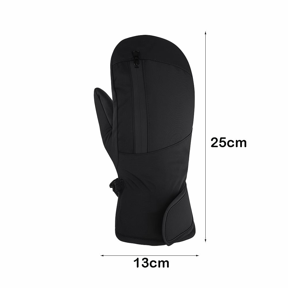 1 Pair Thermal Winter Skiing Gloves Waterproof Snowmobile Mittens Unisex Snow Gloves Winter Sports
