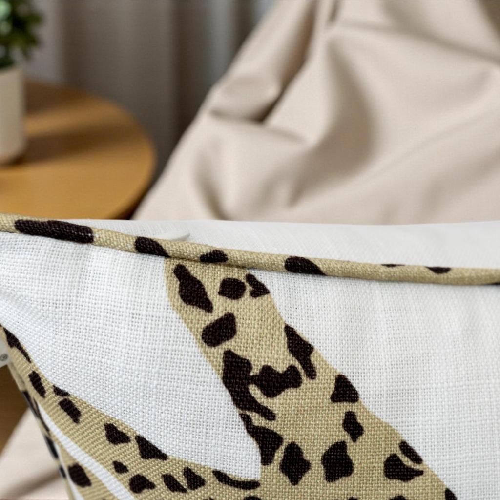 Eurasia Decor Running Leopard Printed Decorative Cushion Cover – Cotton Blend