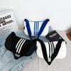 New Fashion Shoulder Bag Casual Oxford Cloth Crossbody Bag Sports Lightweight Striped Small Square Bag Men's and Women's Backpack