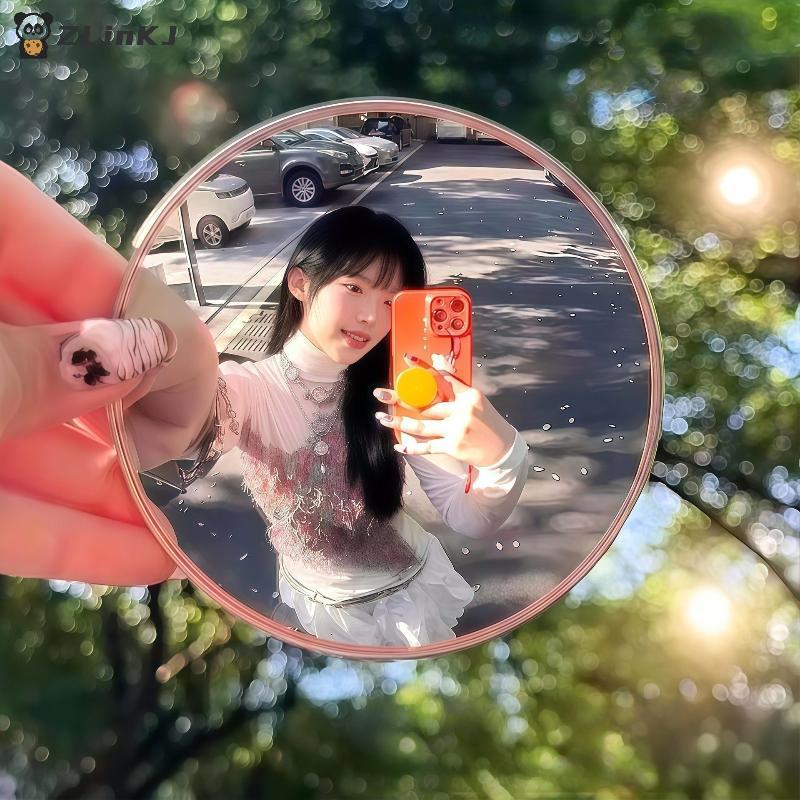 Miroir Convexe Photo Selfie Outil Beauté Maquillage Voyage Design Léger Portable pour Retouches
