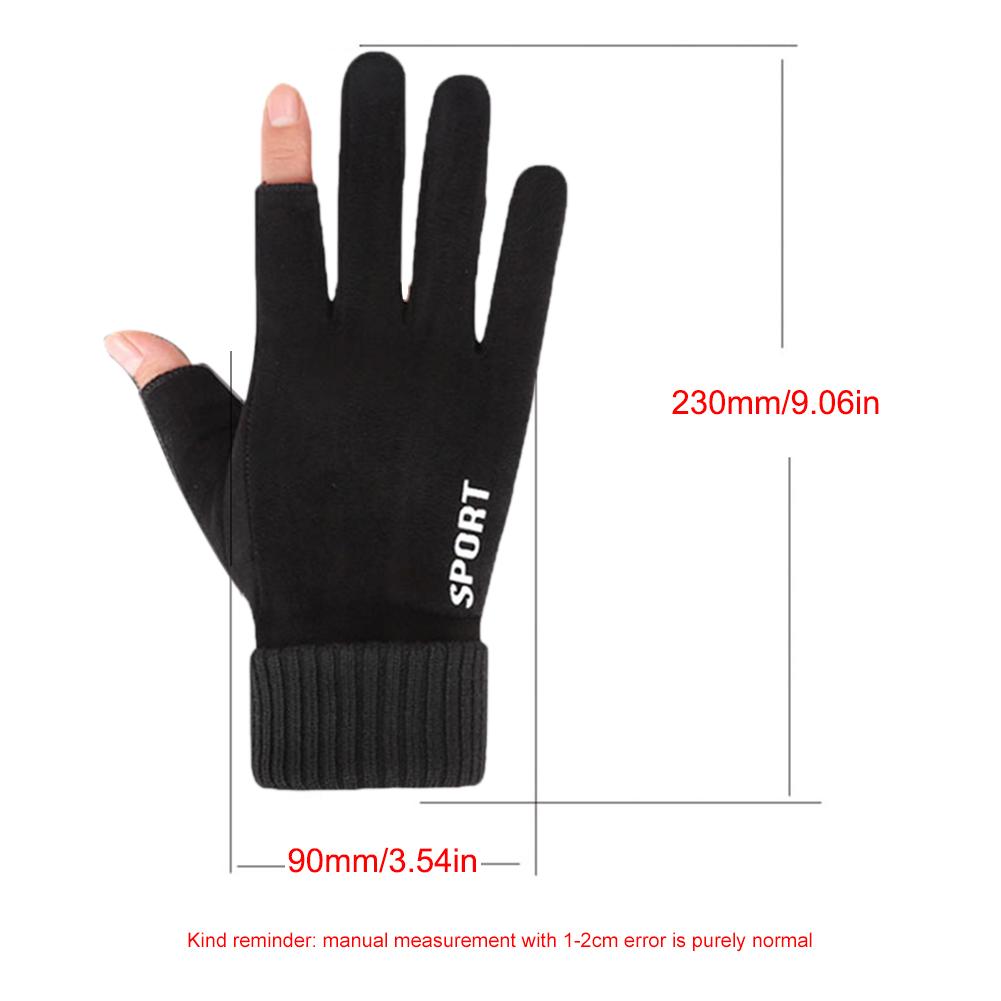 Touch Screen Gloves Non-Slip USB Rechargeable Windproof Warmer 2 Finger Heated Gloves Heated Motorcycle Gloves for Women Men