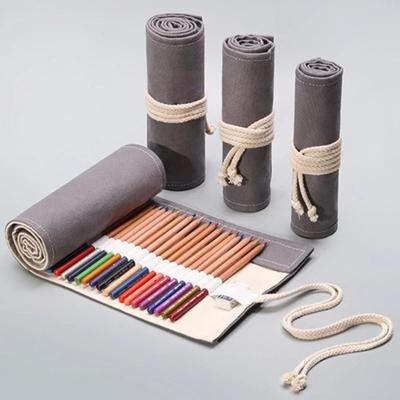 Penál Školní potřeby Studentský Umělecký Sáček na tužky Plátěný Obal na tužky Rolovací Pouzdro na make-up Štětce na tužky Úložný Kancelářské potřeby