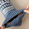 Stripe Winter Floor Ankle Shoes Plush Coral Fleece Socks Unisex Sleeping Socks  Women/Men