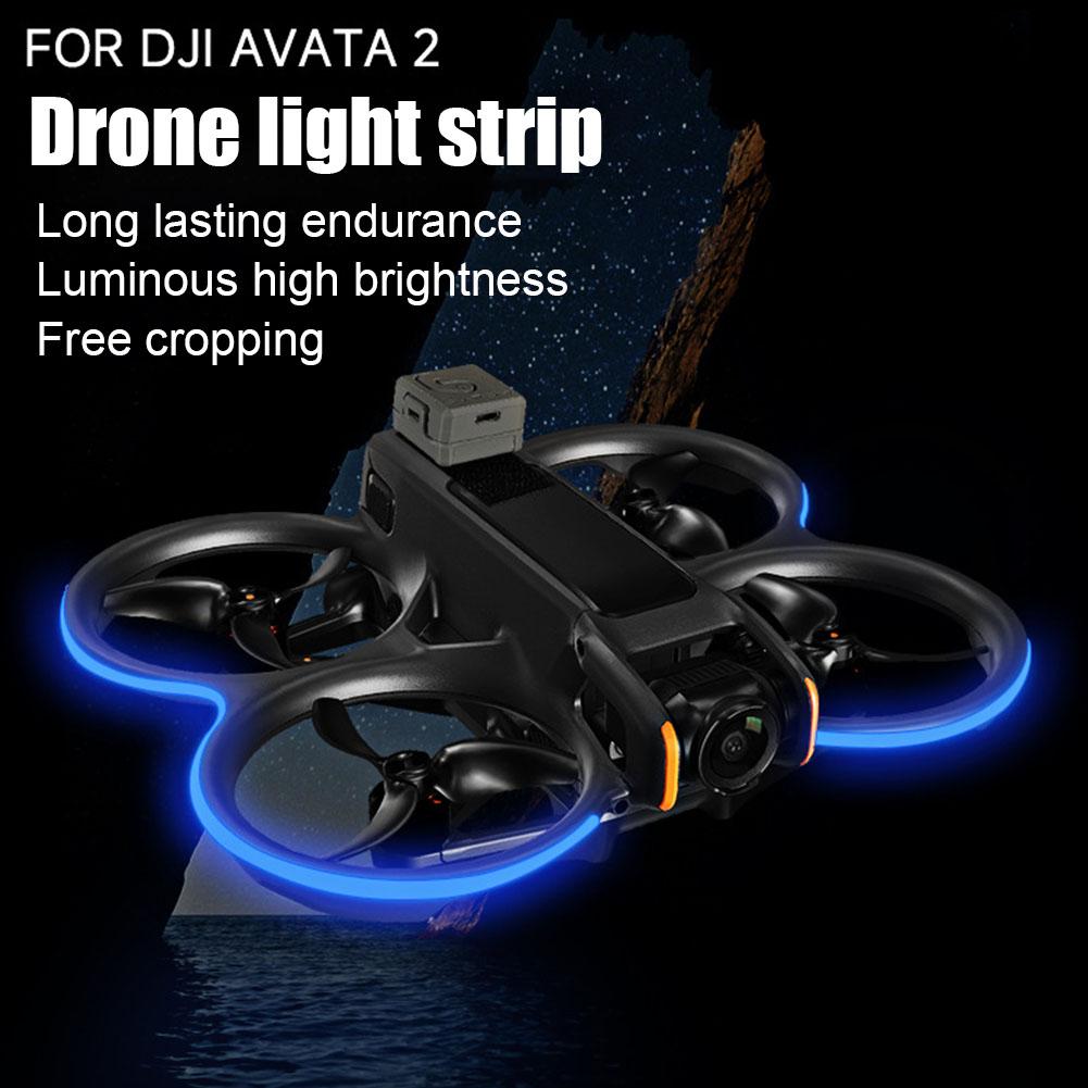 Bande lumineuse de nuit pour drone DJI Avata 2, étanche, LED, avertissement de vol nocturne, luminosité réglable