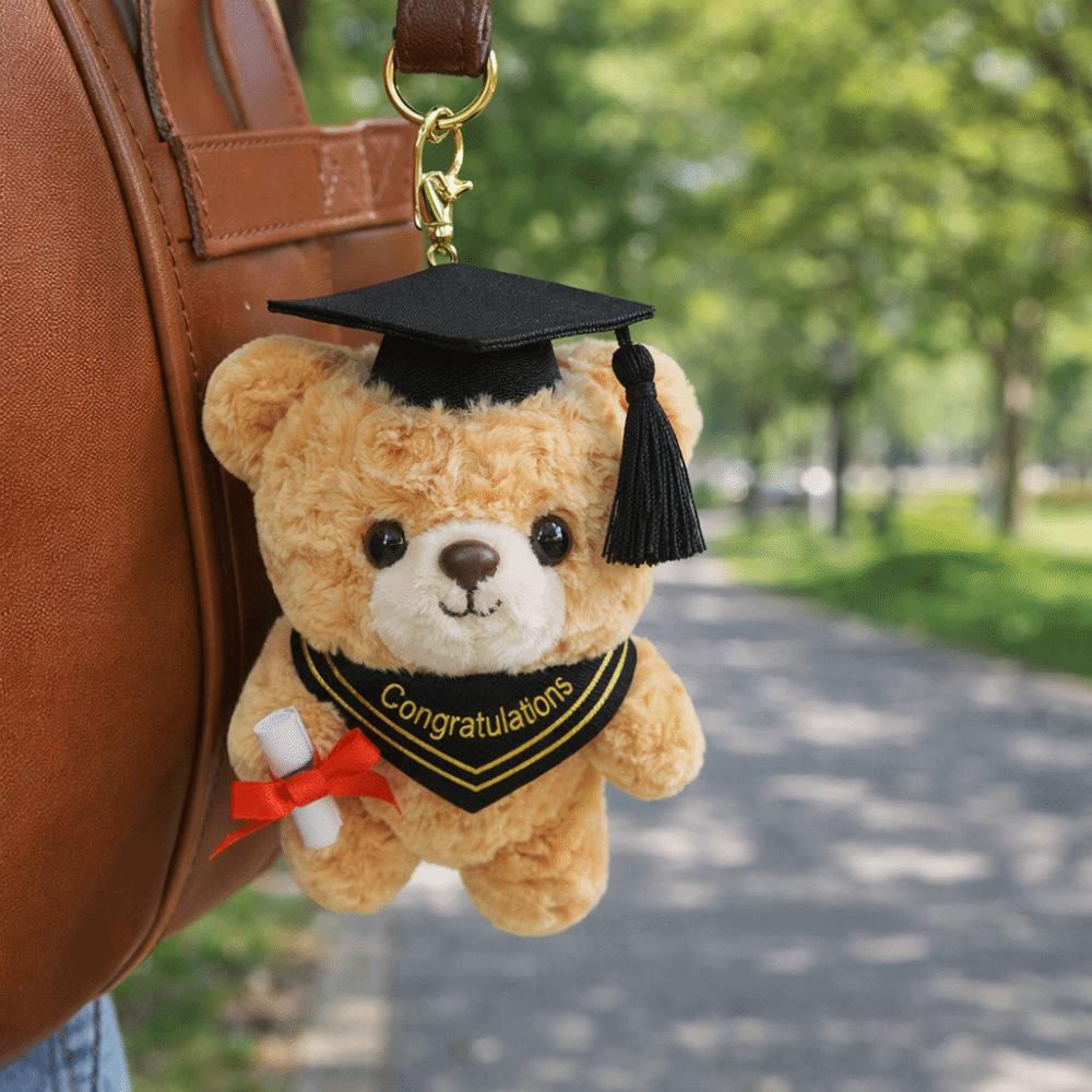 Cute Bear Plush Pendant 15cm Bear Pendant Toy Funny Plush Doll Keychain  Gift Giving