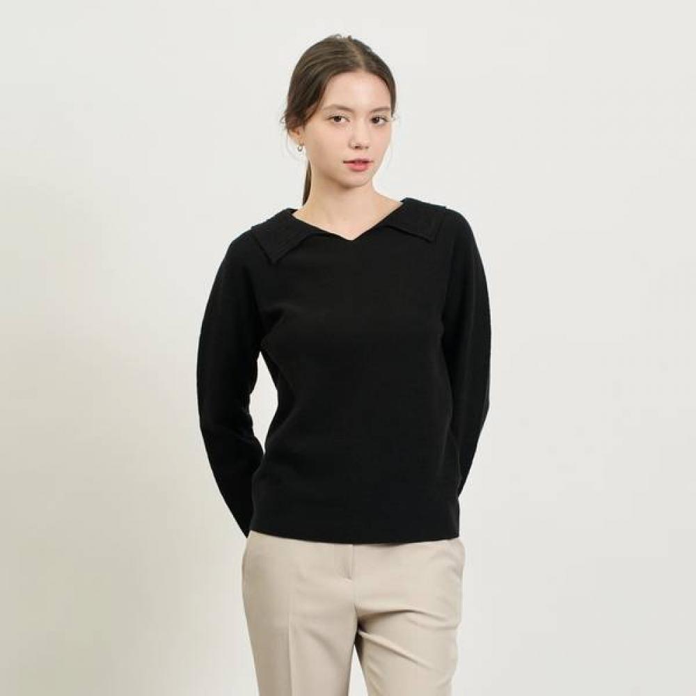 Bcbg Open Collar Knit B5s2k409 black (99)/66