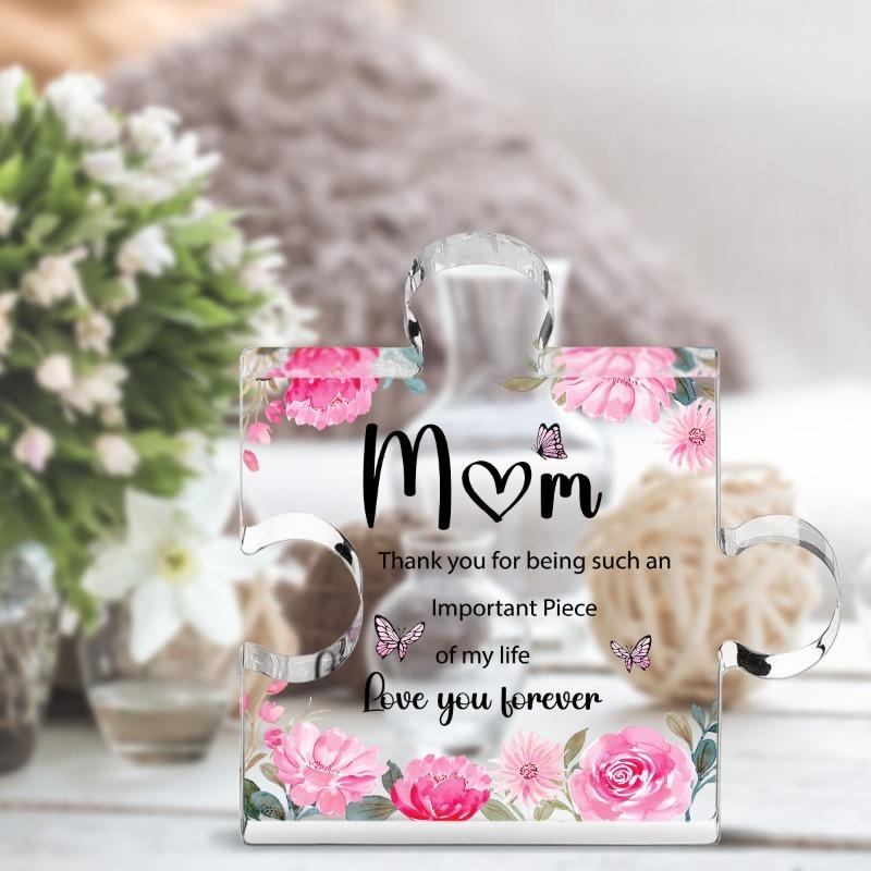 2D Flat Heartfelt Acrylic Decorative Plaque : Expressive Gift of Appreciation and Love - Elegant Mother'S Day Memento - Design for Mother'S Day,Easter