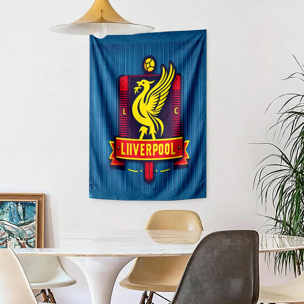 Liverpool Football Club Vægdekoration Vægtæppe Kunst Til Kæledyrsminde Fødselsdag Bryllupsfest Baggrund Familiegave