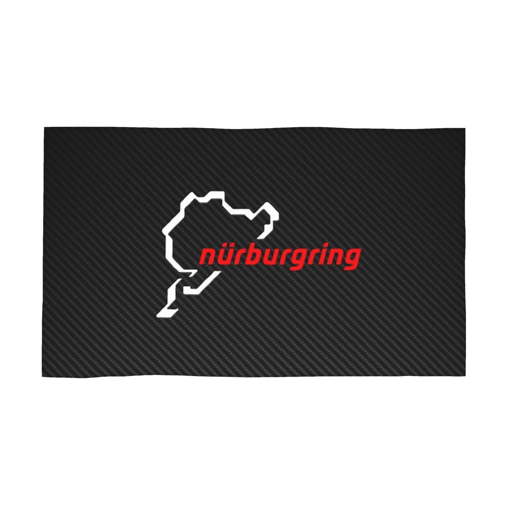 

Nurburgring Carbon Fiber white red Soft Face Towel Quick Dry Pool Bath Cotton Towels Absorbent W40*H60(CM)