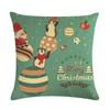 Nordic Cartoon Christmas Polar Bear Animal Print Cushion Cover Decorative for Sofa Linen Pillow Case Home Decor 45X45CM