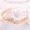 Gold Color Leaf Crown Tiara Headband For Women Bride Party Bridal Wedding Hair Accessories Jewelry Headband Crown Tiara Gift