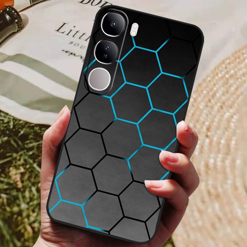 For Vivo V40 Lite 4G 5G V40Lite (IDN) V40E V 40 SE Case Luxury Painted Phone Silicon Back Cover For Vivo Y200 Y300 Cases Shell