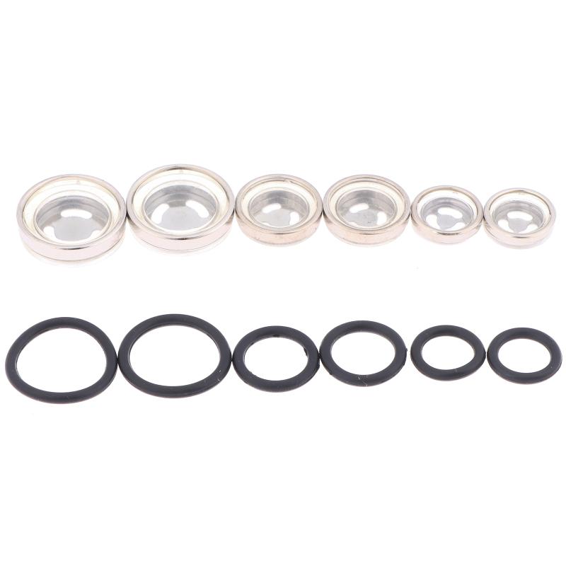 10Pcs Brake Master Cylinder Sight Glass With O Ring Motorcycle Brake Master Cylinder Window For Motorcycle Atv