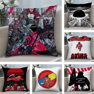 Anime A-Akira Kissenbezug Kurzplüsch Beidseitiger Druck Quadratische Wurfkissenbezüge Sofa Heim Kissen Dekor