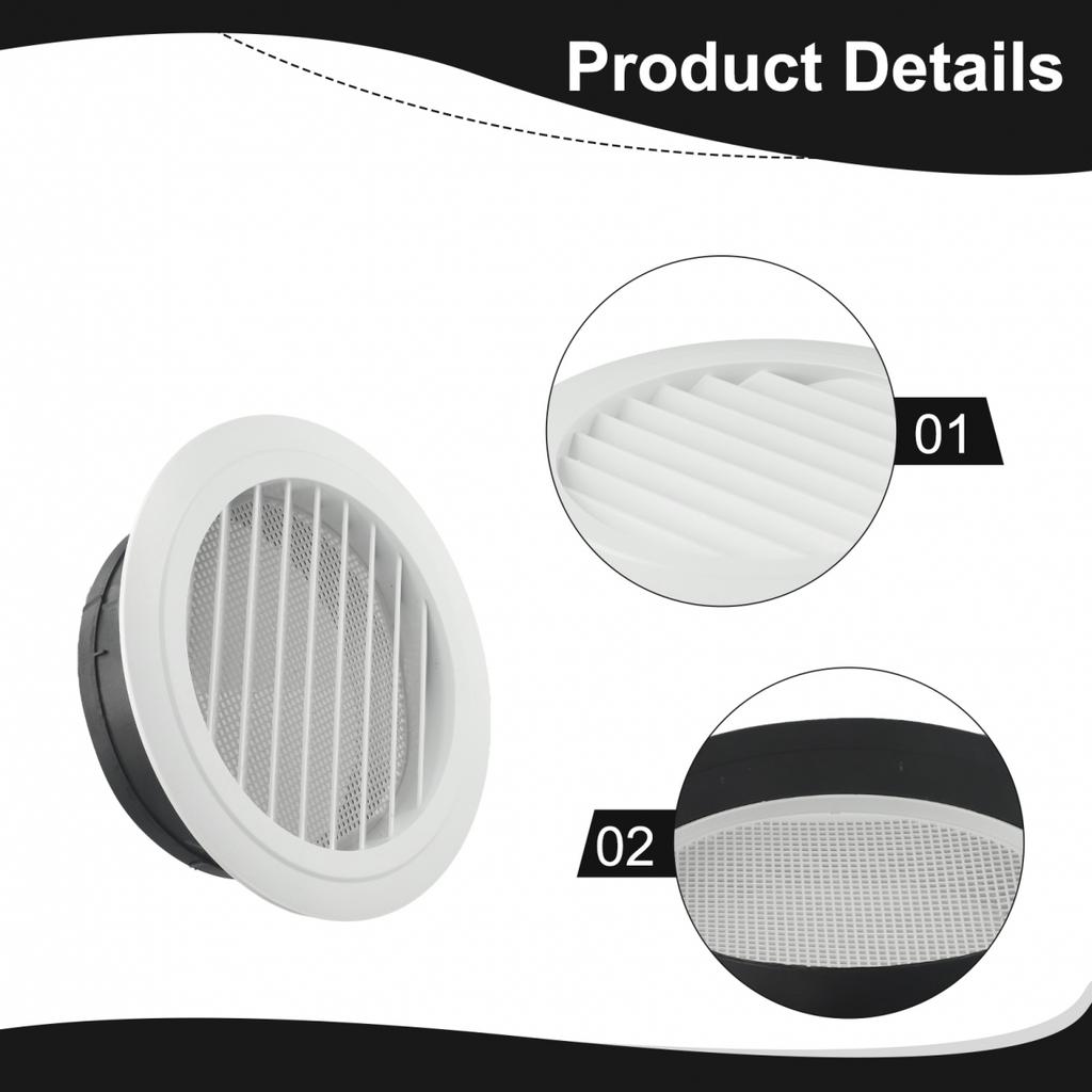 Duct Vents Round Louvered Vents Ventilation Adjustable Air Volume