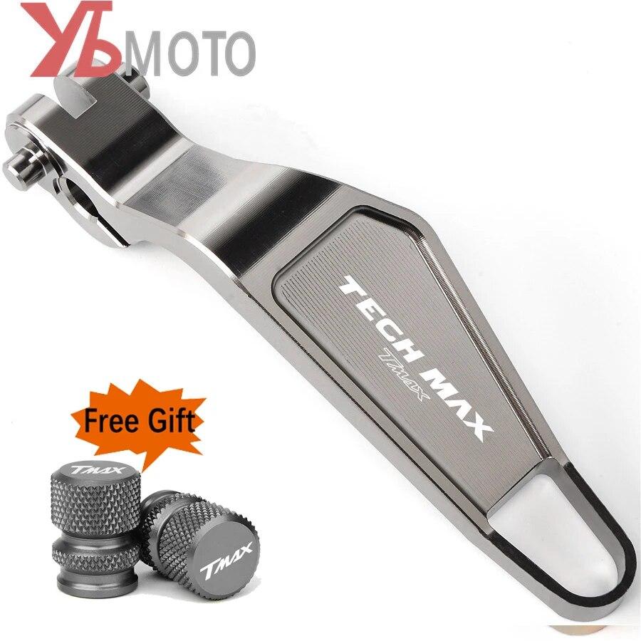 

ЛОГОТИП Tech Max TMAX Мотоцикл Алюминиевый рычаг стояночного ручного тормоза для Yamaha TMAX 560 TMAX560 2022 2023 серый