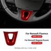 Real Dry Carbon Fiber Sticker For Renault Fluence Megane 3 RS Scenic 2009 2010 2011 2012 2013 2014 2015 Car Steering Wheel Trim