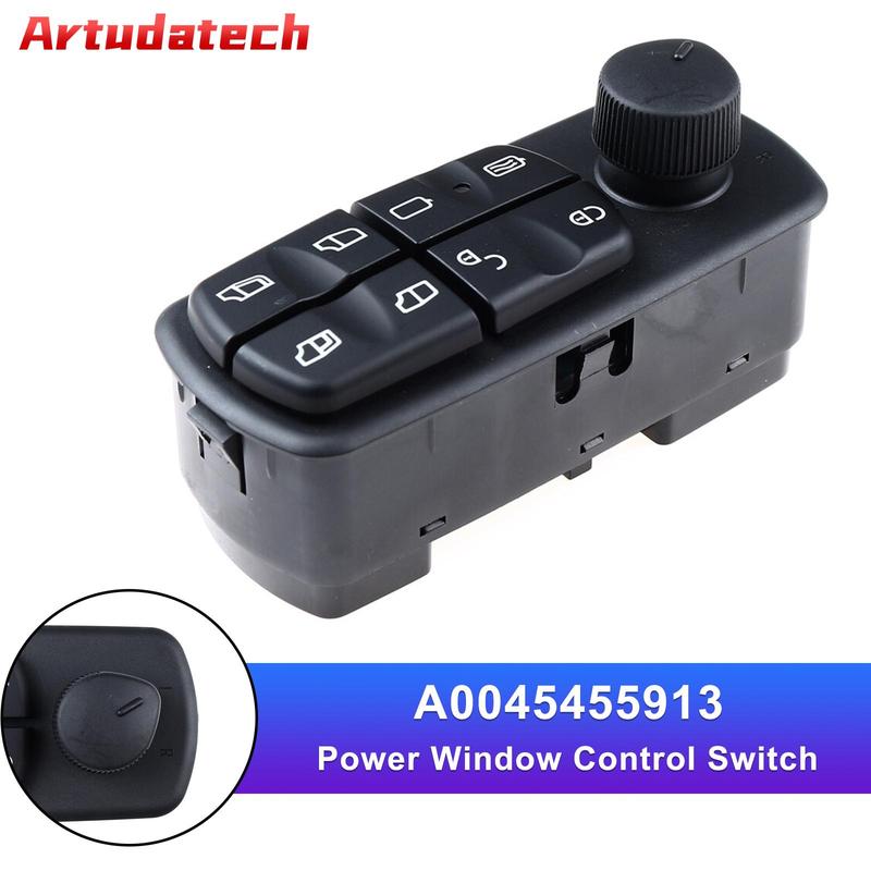 Artudatech Power Window Control Switch A0045455913 for Mercedes-Benz Atego Truck 1998-2013