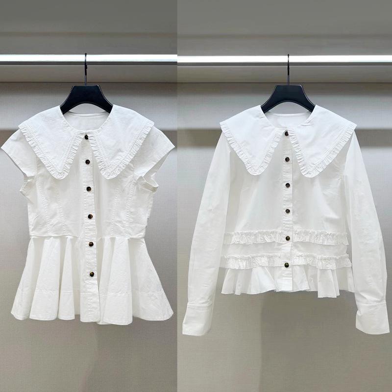 Nordic Niche 2026 Early Spring Doll Collar Ruffle Shirt 26067