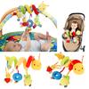 Baby Rattles Infant Spiral Plush Toy Bright Colors Baby Stroller Plush Toy Stimulating Baby Curiosity Toy for Newborn Infant