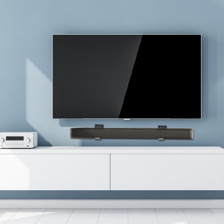 Speaker Slide Rail Heavy Duty Metal Construction Adjustable Soundbar Mount For Home Cinema