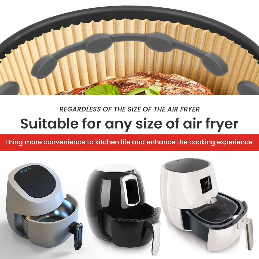 4Pcs Silicone Air Fryer Magnetic Buckle Fixation Device Heat Resistant Parchment Paper Hold Down Magnetic Buckle Kitchen Gadgets