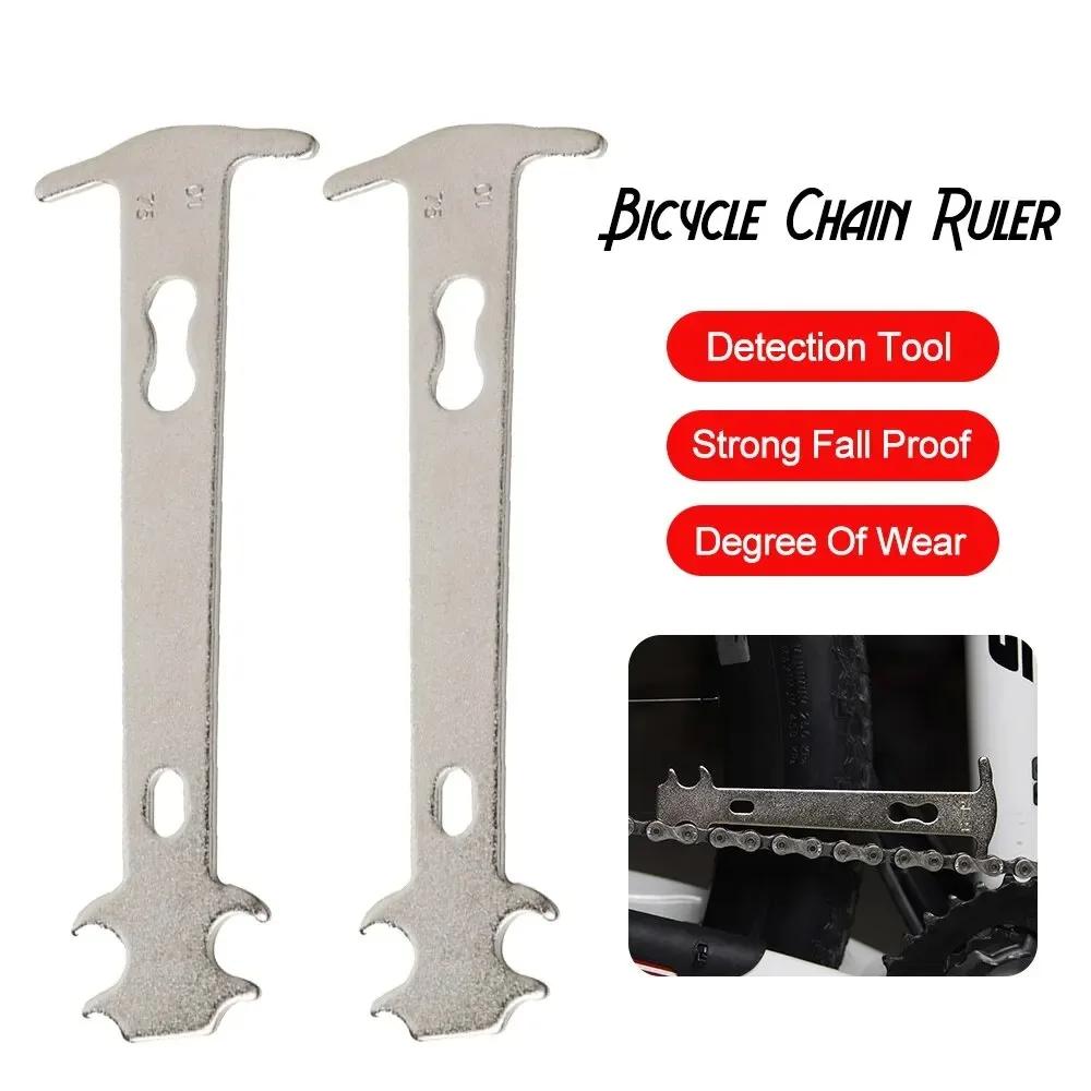 Bicycle Chain Wear Indicator Checker Mountain Road Bike Chains Gauge Measurement Ruler Cycling Replacement Repair Tool