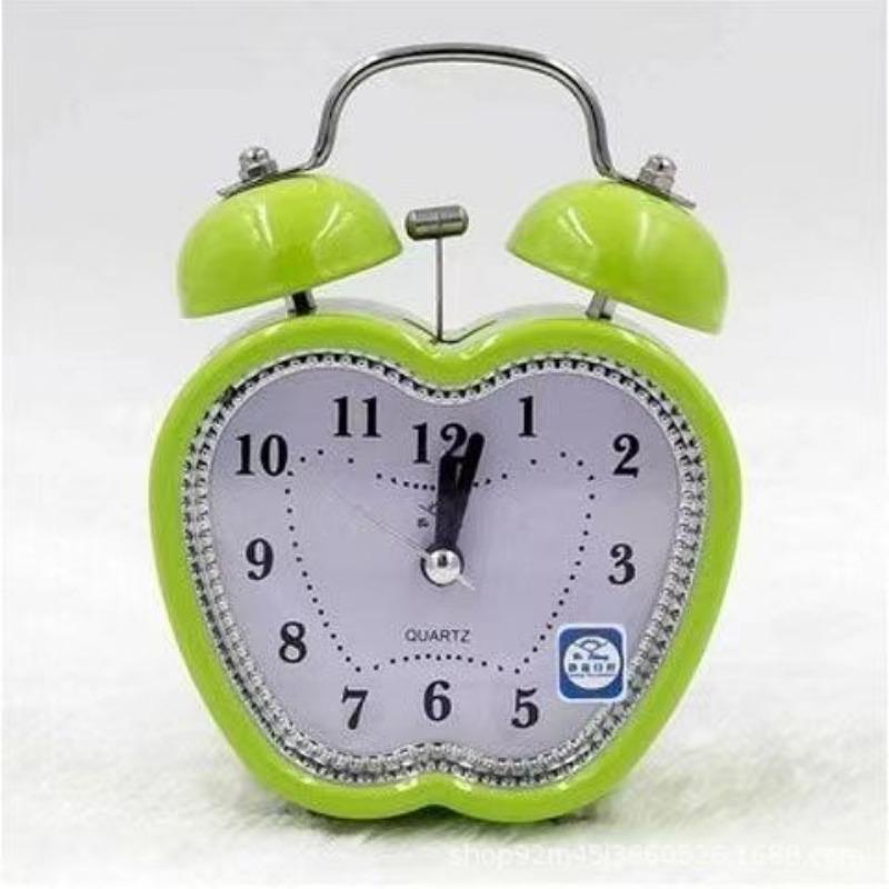 Student Metal Ringing Alarm Clock Creative Children Learning Silent Night Lights Fashionable Classic Loud Bedside Cute Clock Watch