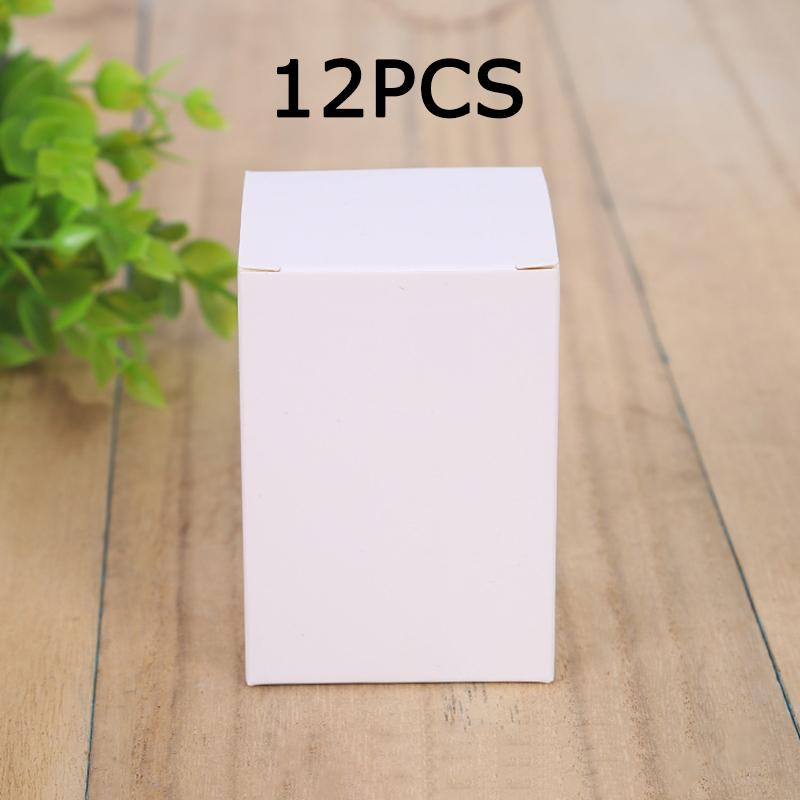 

WTEMPO Простые элегантные подарочные упаковочные коробки Складные бумажные подарочные коробки Декор для вечеринок Коробки для подарков Товары для малого бизнеса 12pcs белый