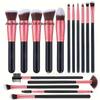 16-Piece Makeup Brush Set: 5 Large, 11 Small for Powder, Eyeshadow, and Full Beauty Application