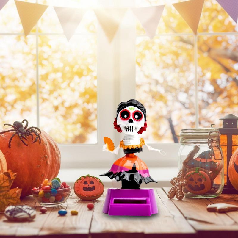 Totenkopf Wackelkopffigur Für Auto Auto Dekoration Totenkopf Armaturenbrett Bastelarbeiten Auto Armaturenbrett Skelett Puppe Exquisite Desktop Spaß Figuren Für