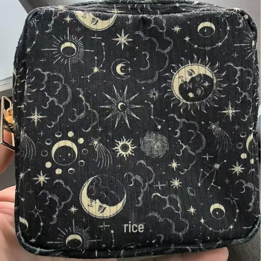 Thickened Corduroy Menstrual Storage Bag for Pads & Cups