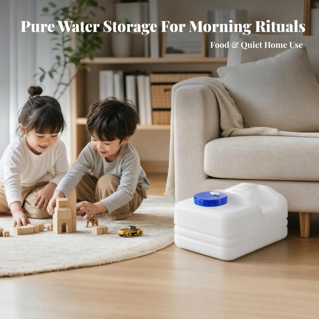 Low Rectangular Water Easy to Clean 10 L with Lid