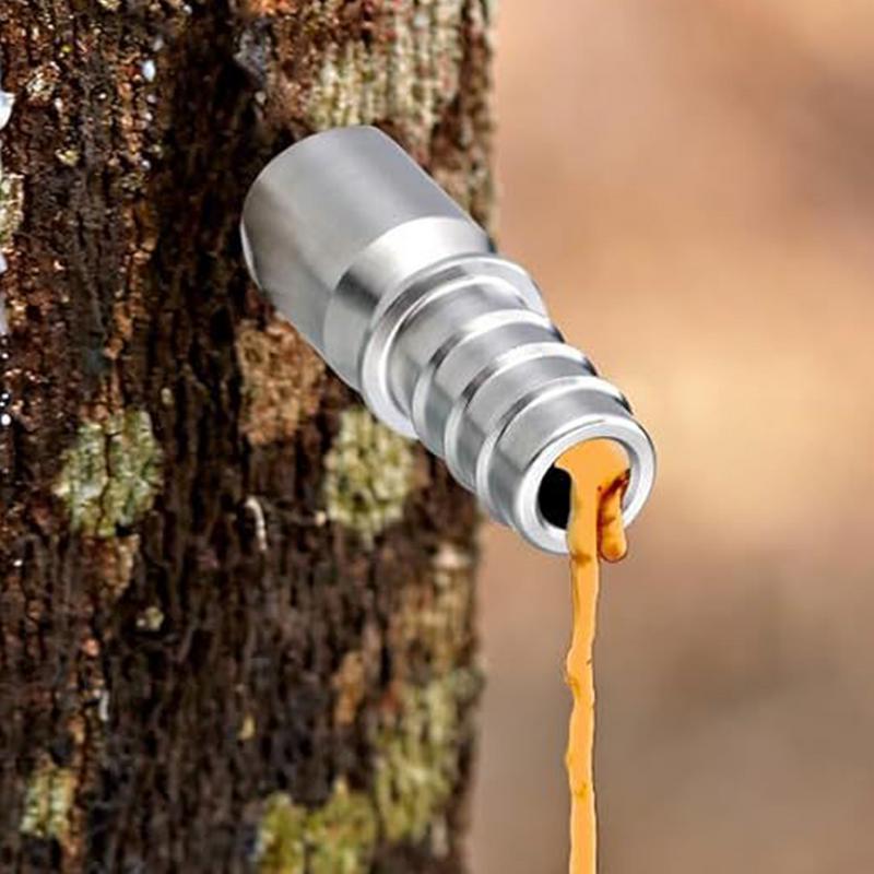 Maple Tree Tapping Set Metal Maple Spiles Tree Tap Filter Sturdy Stainless Steel Maple Tree Taps Spiles for Garden Yard