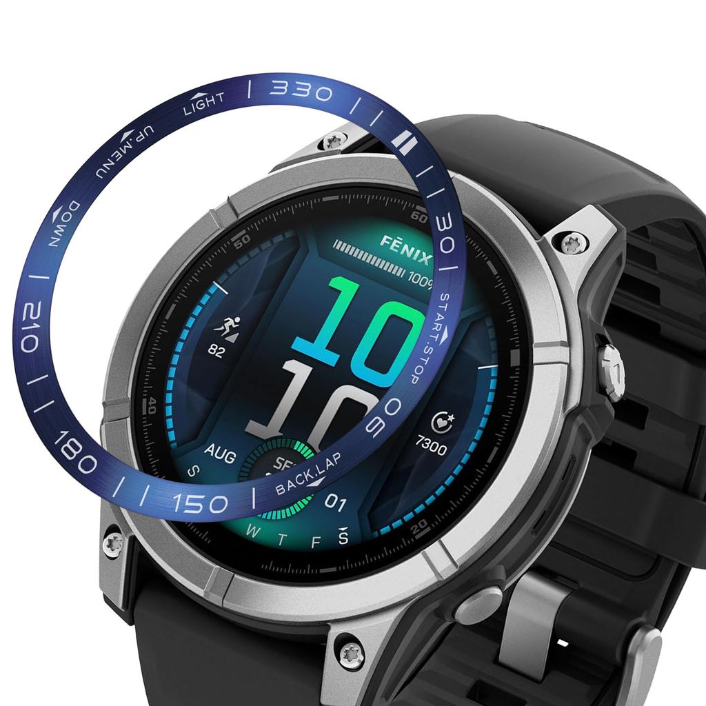 For Garmin Fenix 8 51mm Bezel Ring Metal Bezel Styling Watch Dial Circle