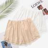Fenteng Women's Ice Silk Lace Anti-Chafe Safety Shorts