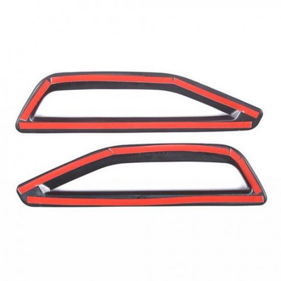 2Pcs Black Side Fender Air Vent Outlet Trim Cover Bezel For BMW X5 G05 -