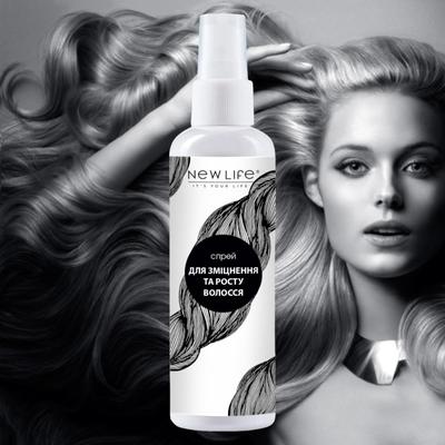 Spray For Hair Strengthening and Growth Natural Cosmetics New Life